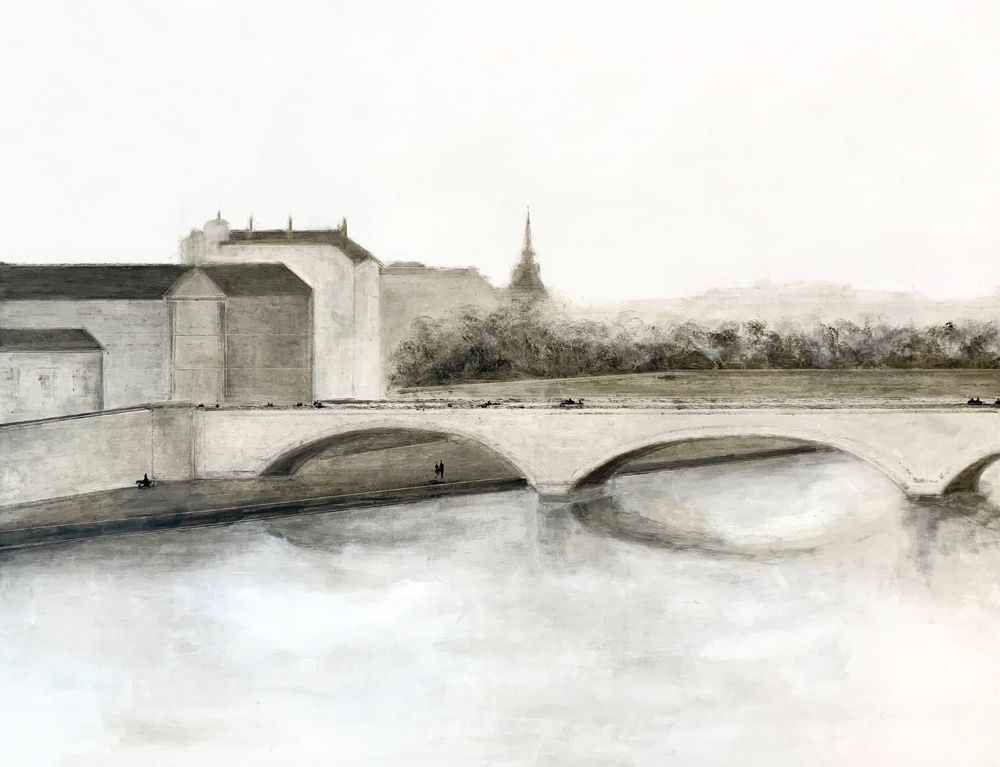 Overcast Day in Paris 1 artwork