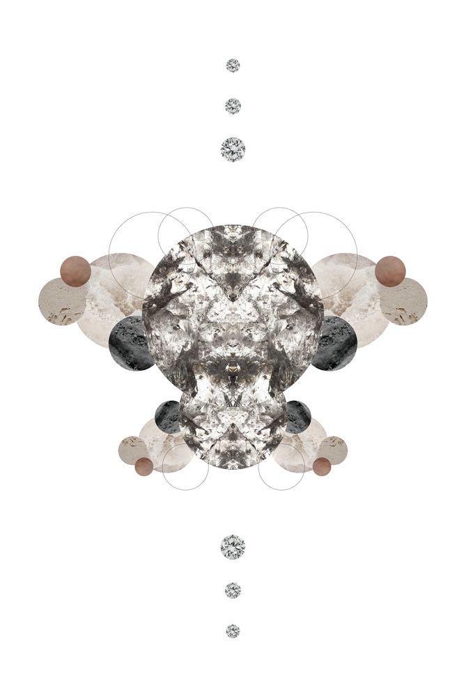 Butterflies Beige 1 artwork