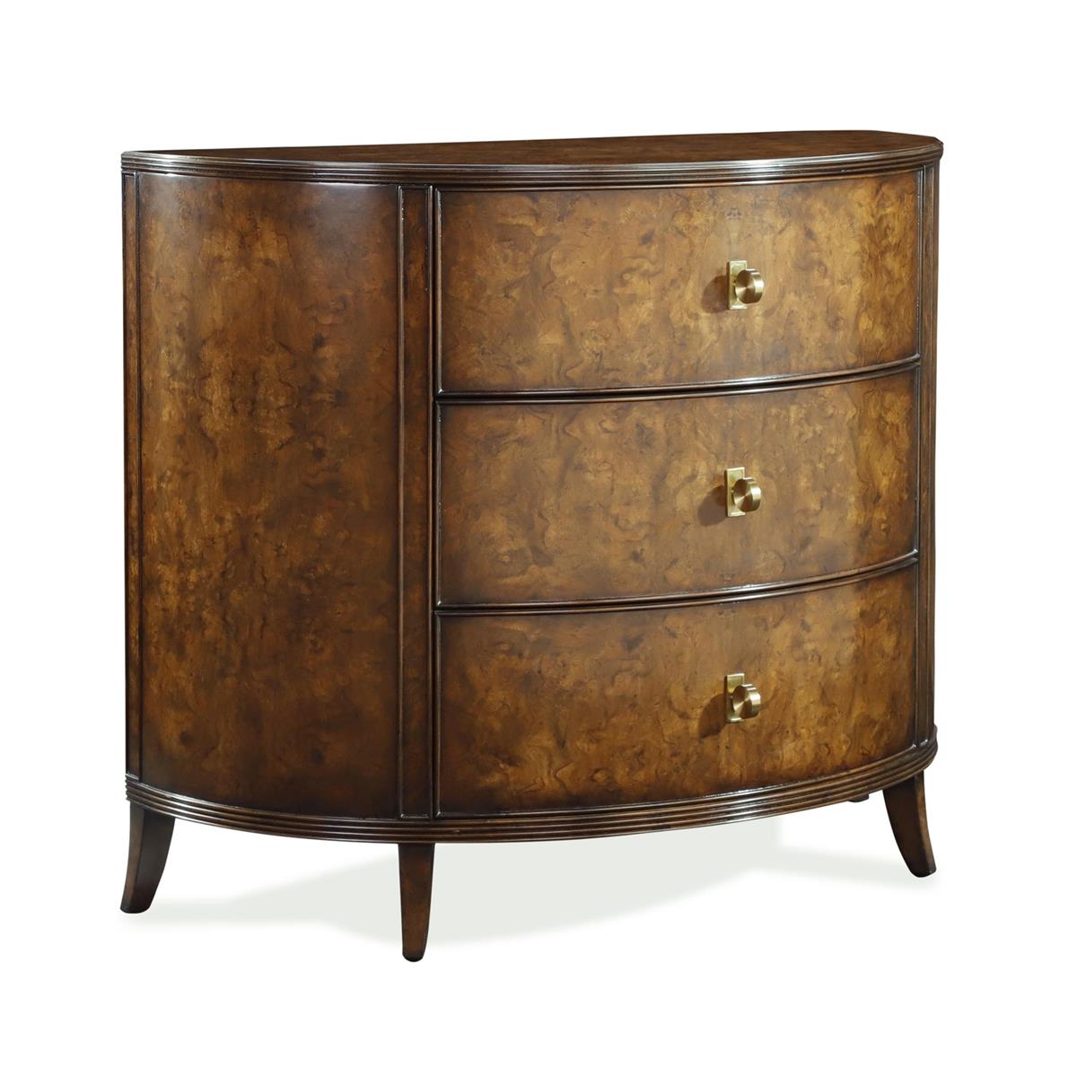 Sylvestre Three-Drawer Chest, Walnut – Art by John Richard | Sutter & Vale