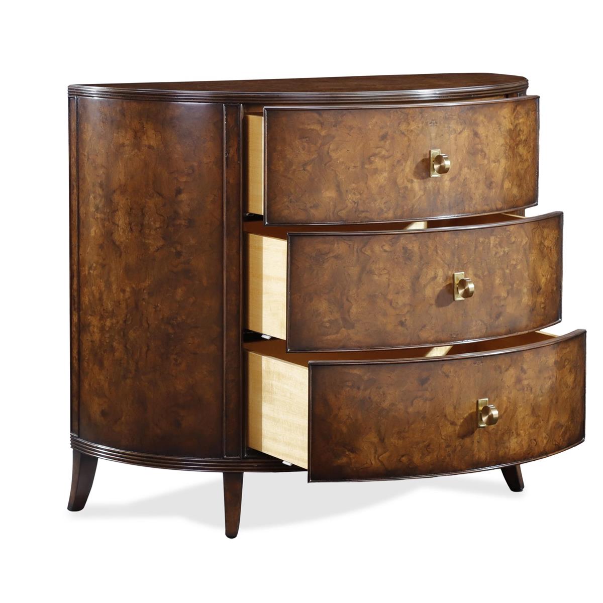 Sylvestre Three-Drawer Chest, Walnut – Art by John Richard | Sutter & Vale