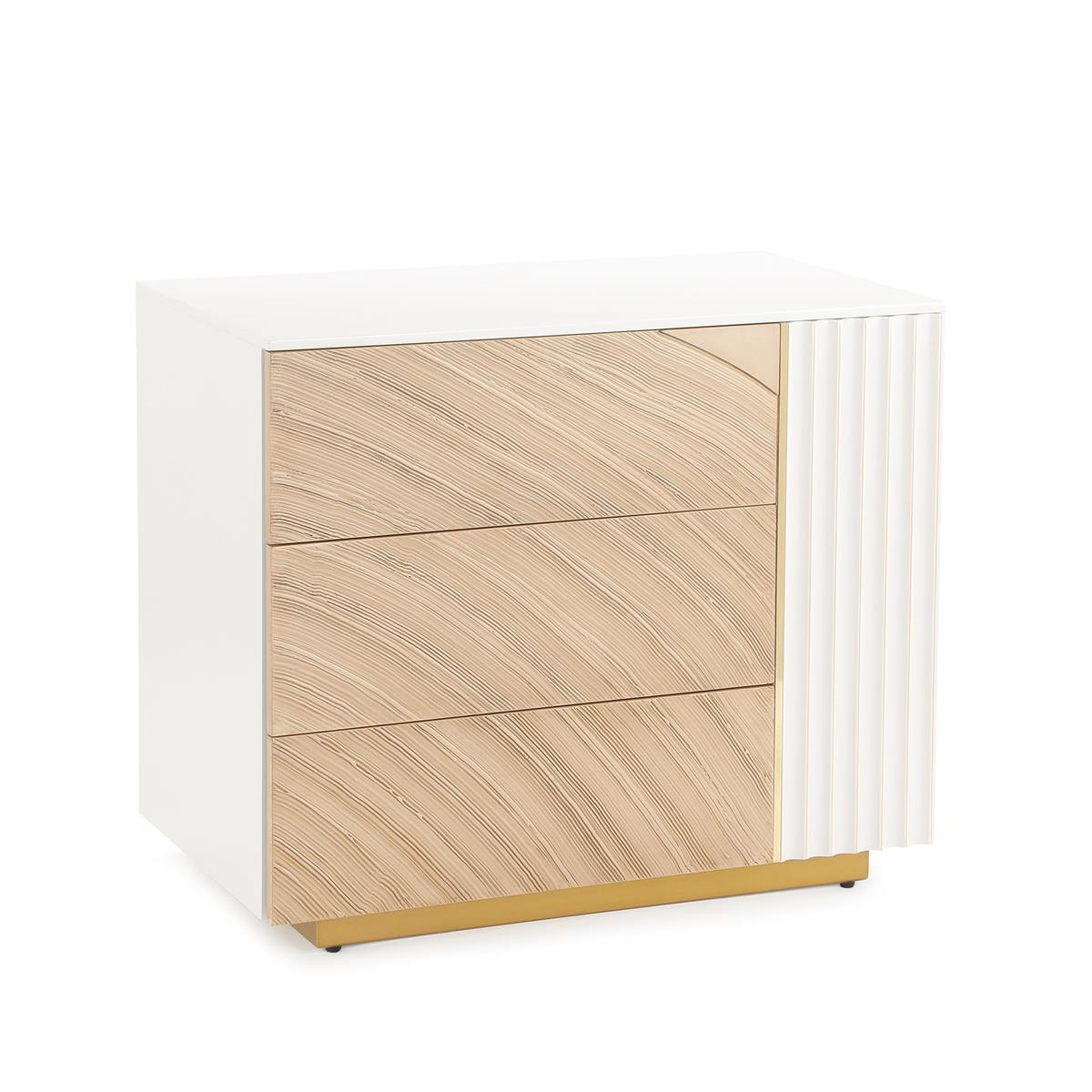 Province Three-Drawer Chest, Right – Art by John Richard | Sutter & Vale