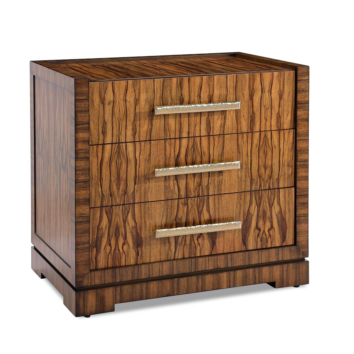Borneo Three-Drawer Nightstand – Art by John Richard | Sutter & Vale