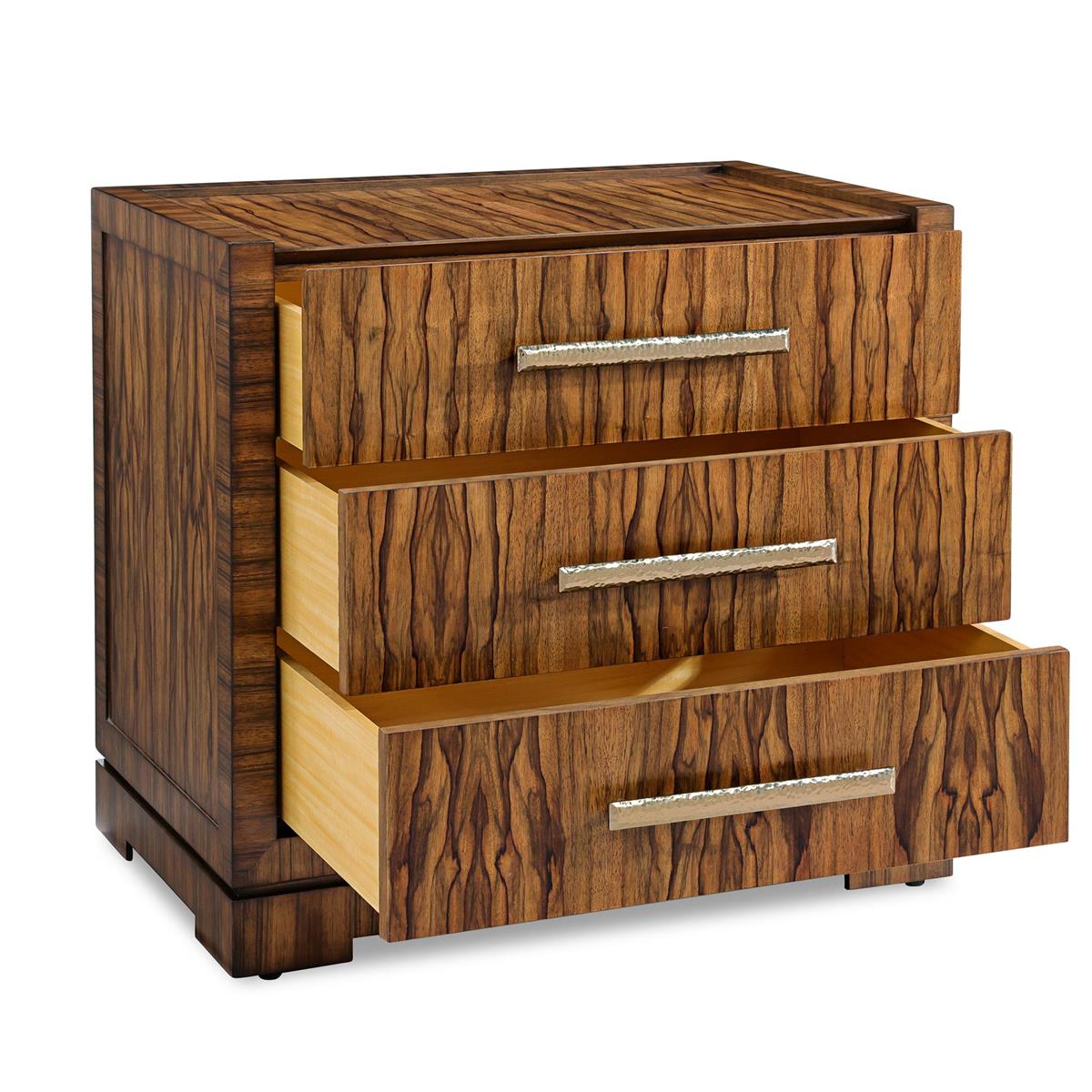 Borneo Three-Drawer Nightstand – Art by John Richard | Sutter & Vale