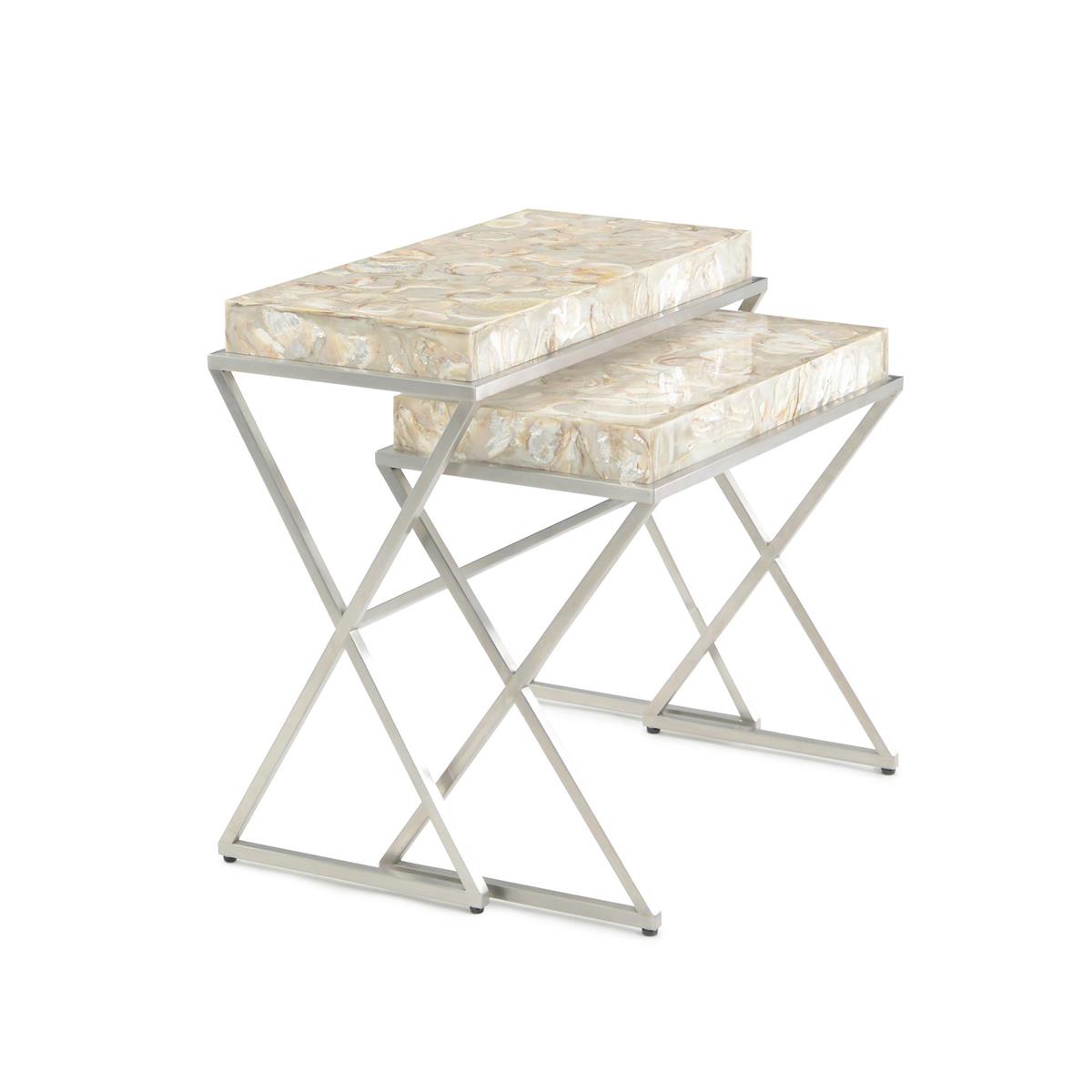 Bottaro Nesting Side Tables (Set of Two) – Art by John Richard | Sutter & Vale