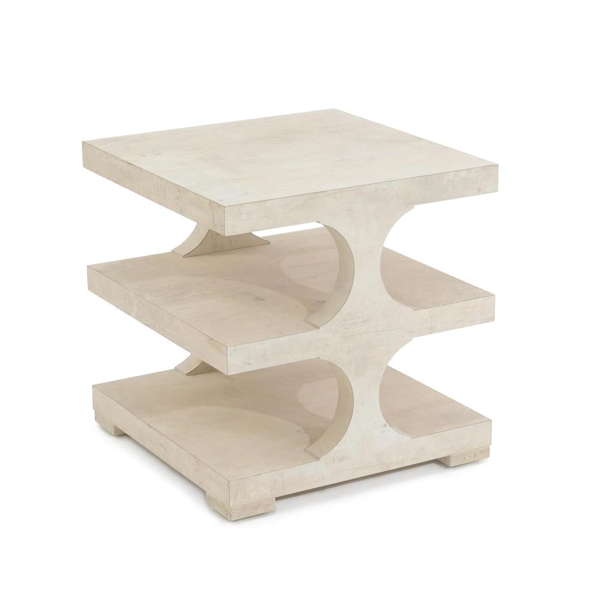 Loftus Three-Tier End Table – Art by John Richard | Sutter & Vale
