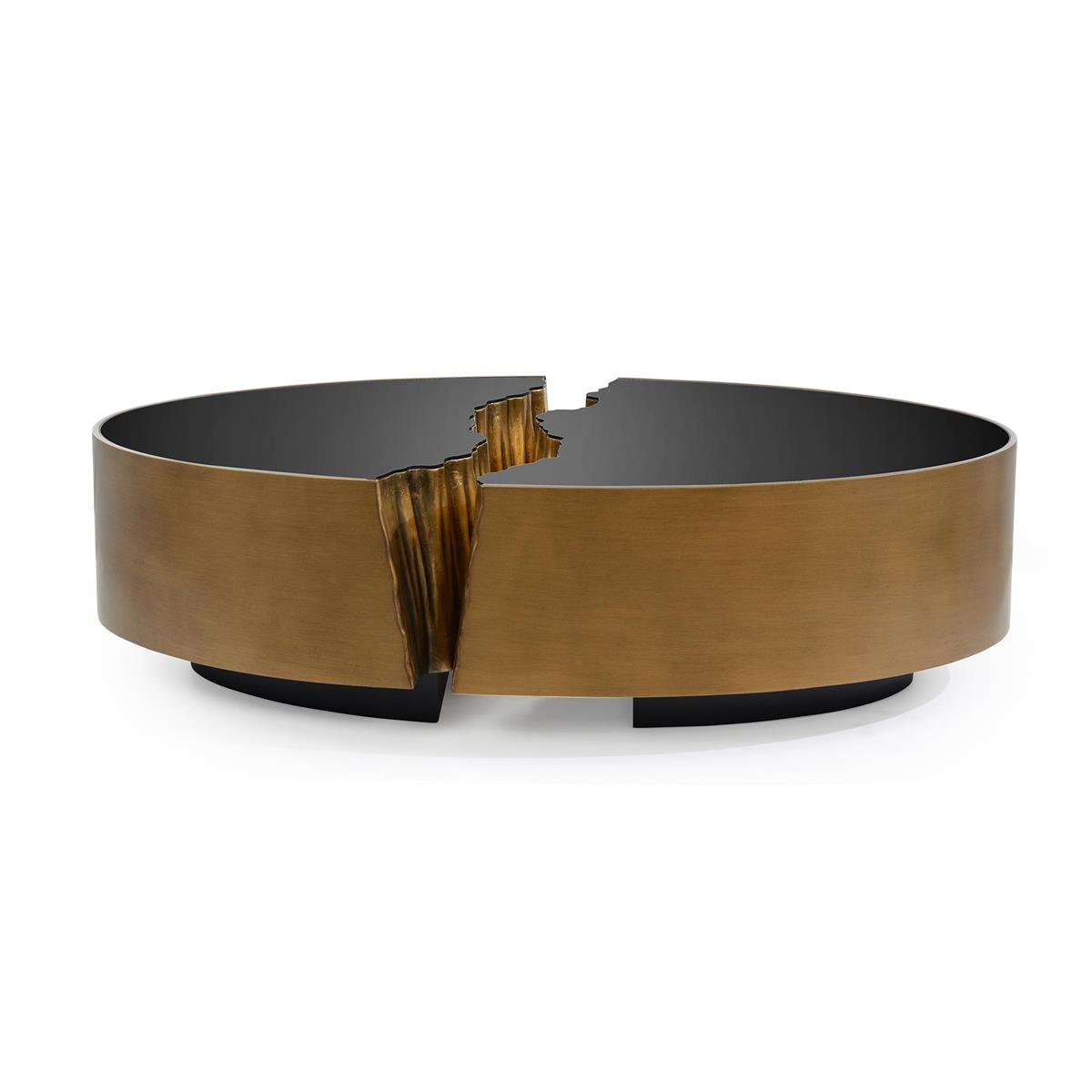 Fessura Cocktail Table, Gold – Art by John Richard | Sutter & Vale