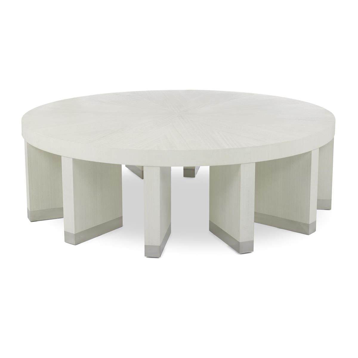 Revolve Cocktail Table, White by John Richard | Sutter & Vale