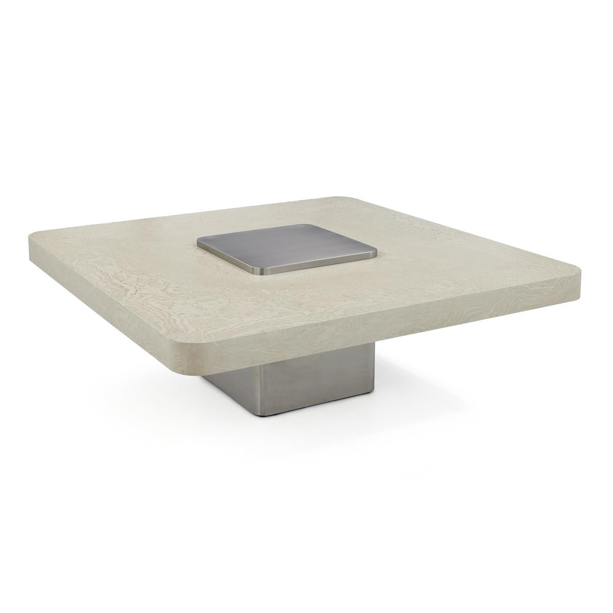 Plateau Cocktail Table, Silver by John Richard | Sutter & Vale
