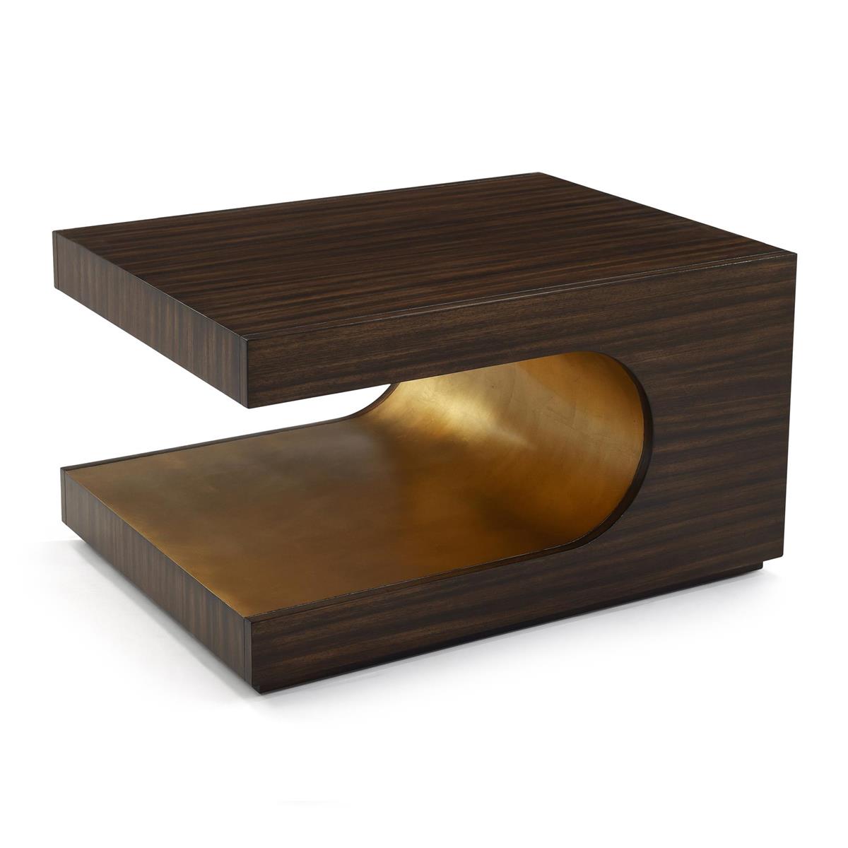 Groove Cocktail Table, Gold by John Richard | Sutter & Vale