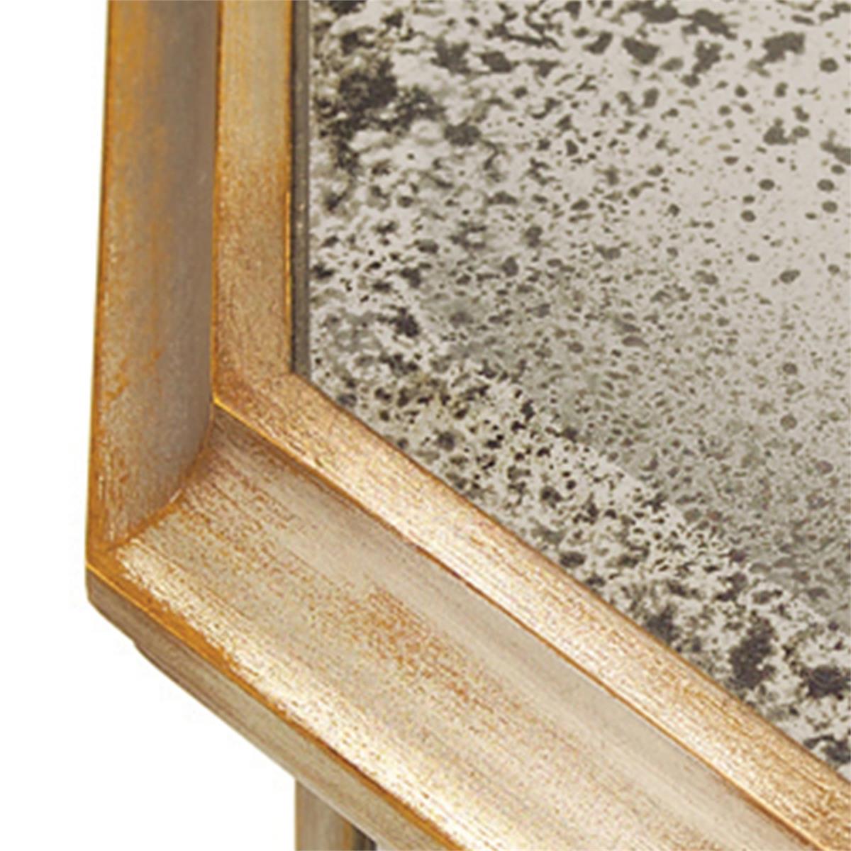 Juno Four-Door Foxed Mirror Credenza – Mirrors by John Richard | Sutter & Vale