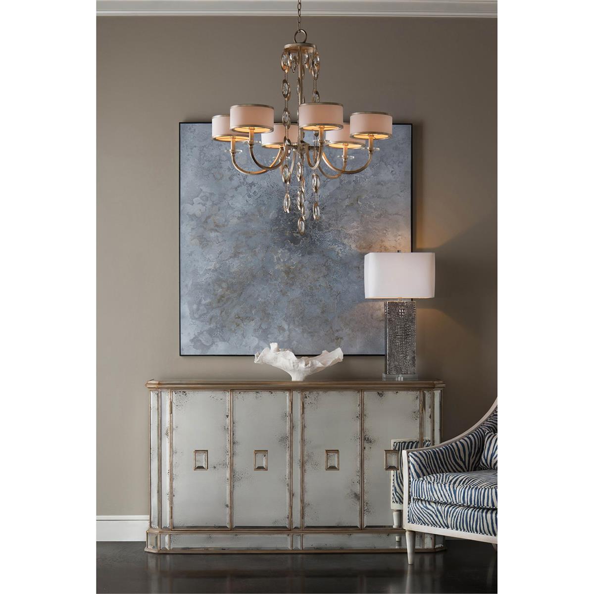 Juno Four-Door Foxed Mirror Credenza – Mirrors by John Richard | Sutter & Vale