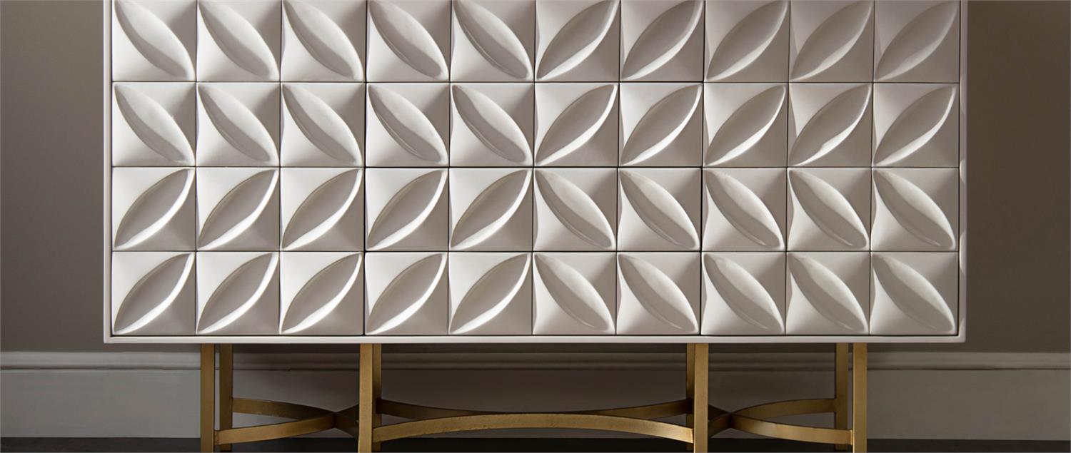 Ghost White Credenza