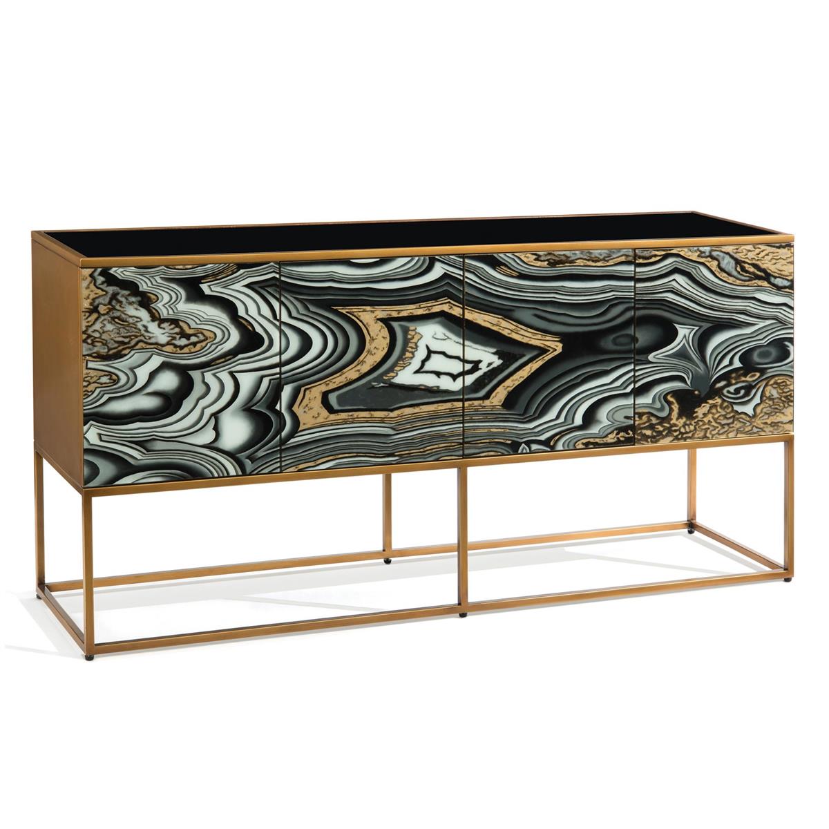 I Dream of Agate Four-Door Cabinet – Art by John Richard | Sutter & Vale