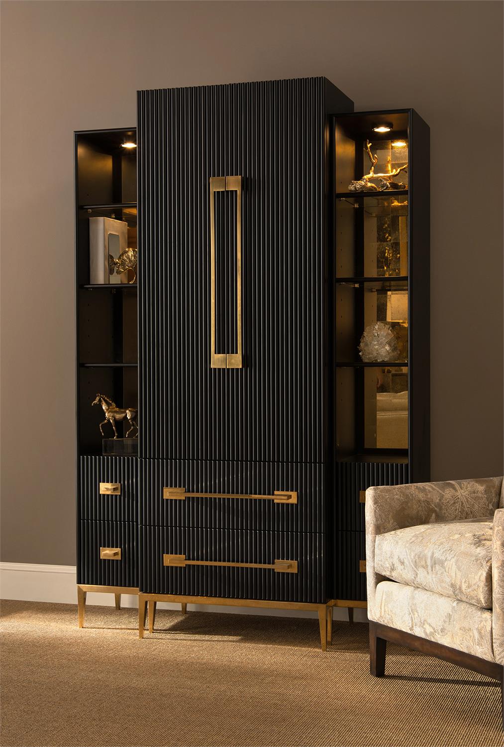 Black Satin Cabinet