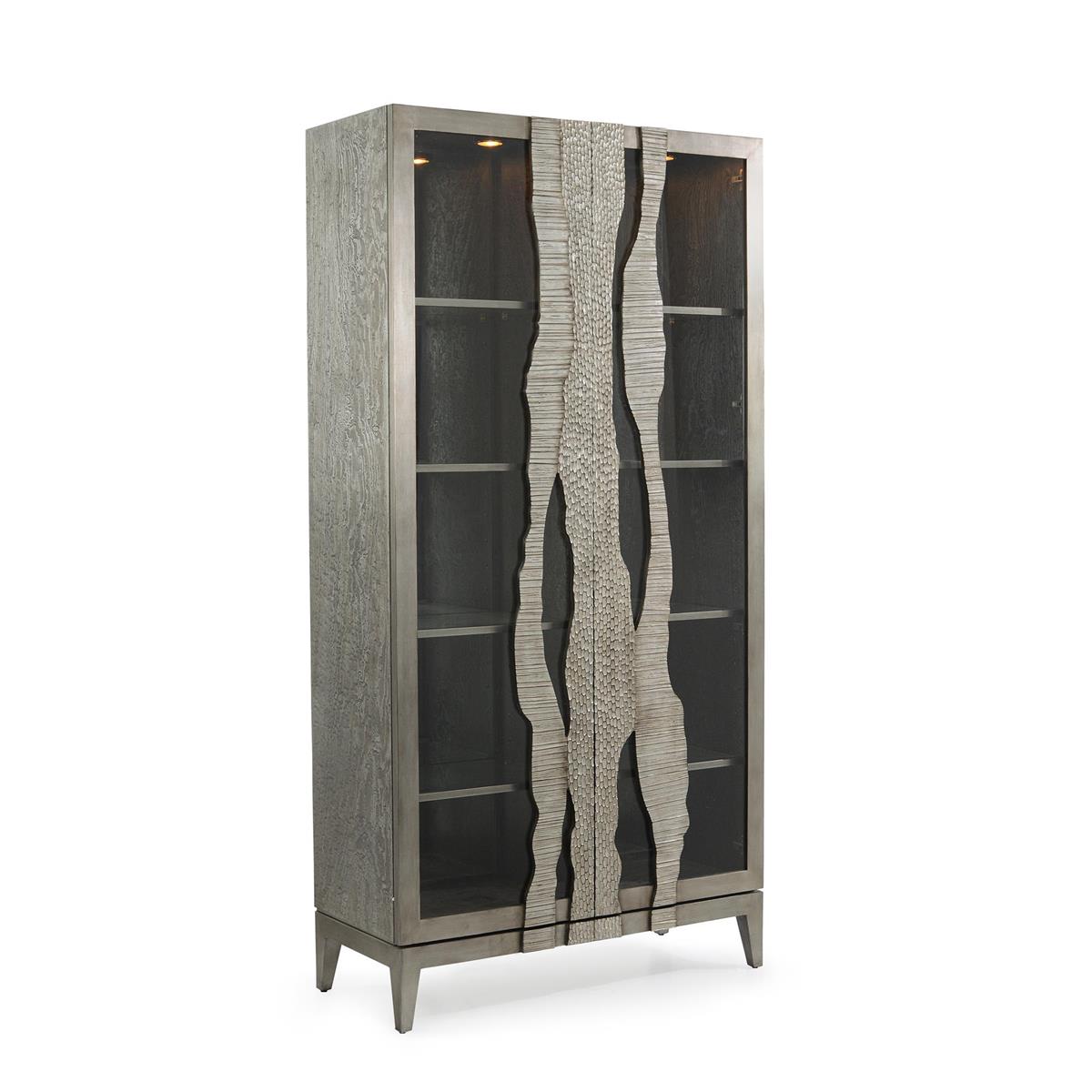 River's Edge Display Cabinet, Silver – Art by John Richard | Sutter & Vale
