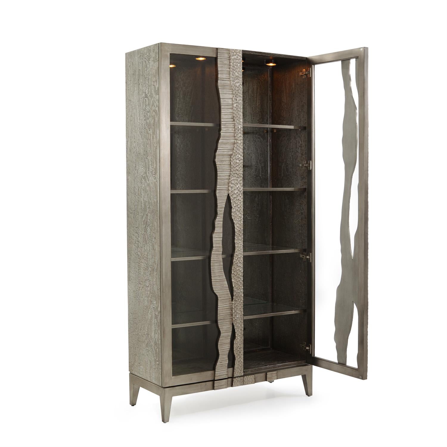 River's Edge Display Cabinet, Silver