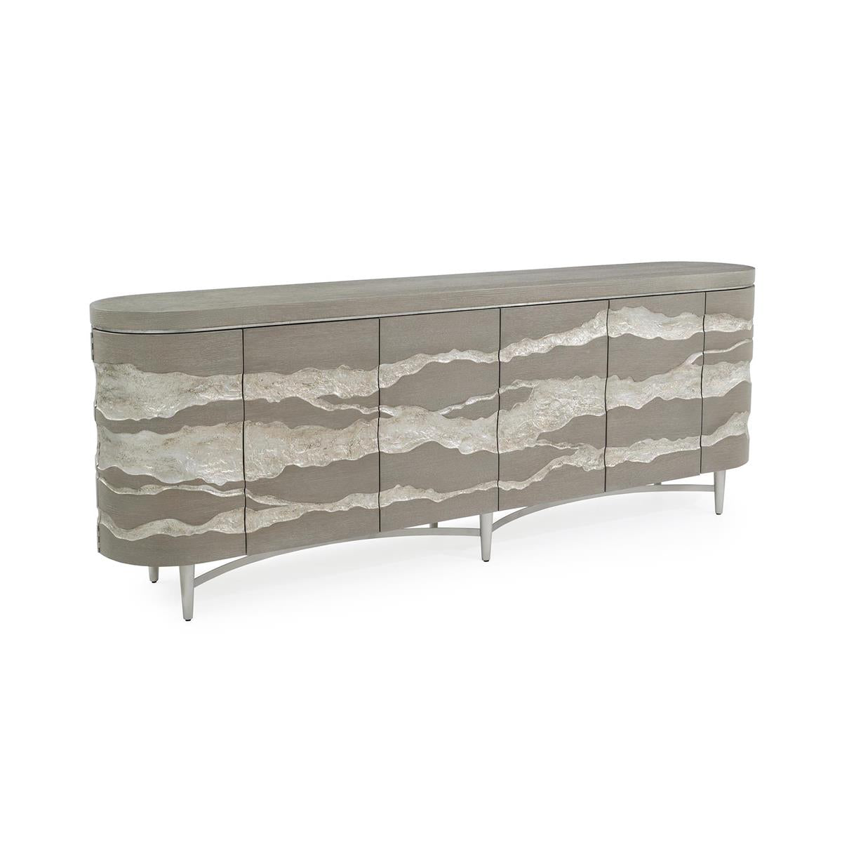Alpine Six-Door Credenza – Art by John Richard | Sutter & Vale