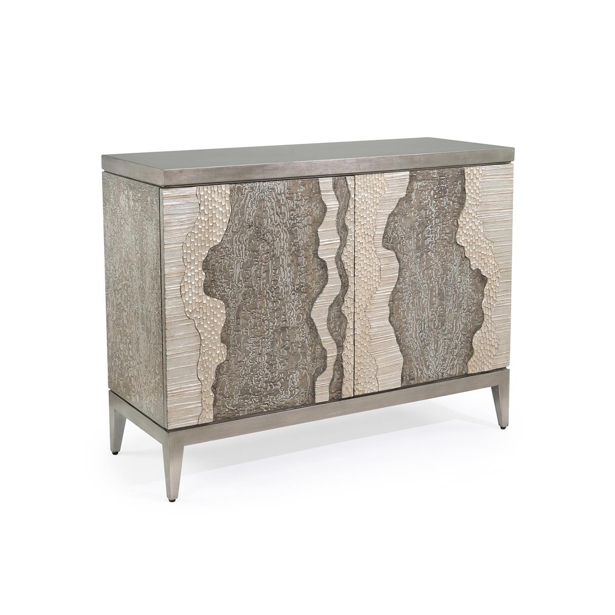 River's Edge Two-Door Chest, Silver – Art by John Richard | Sutter & Vale