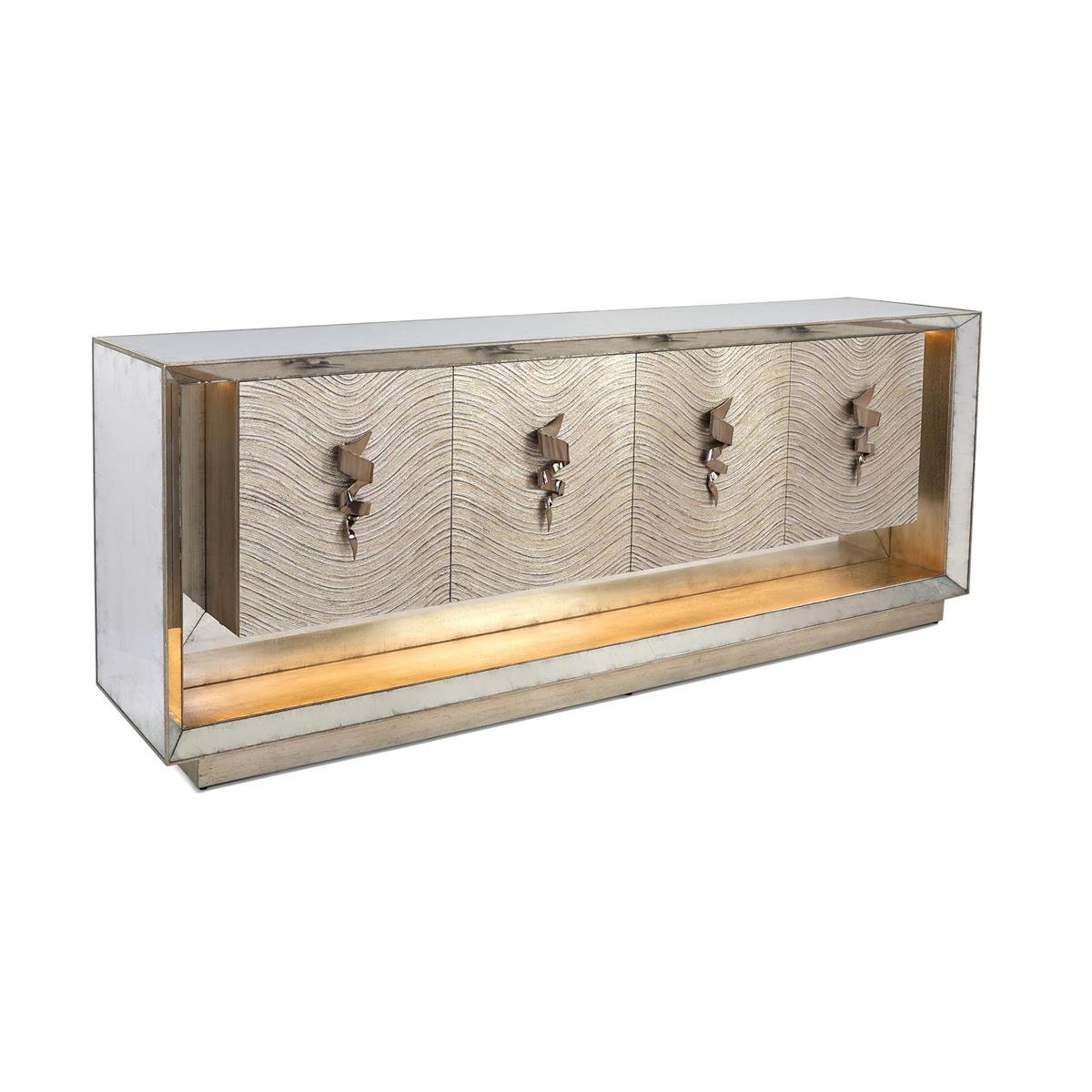 Moon Shadow Four-Door Lighted Sideboard – Art by John Richard | Sutter & Vale