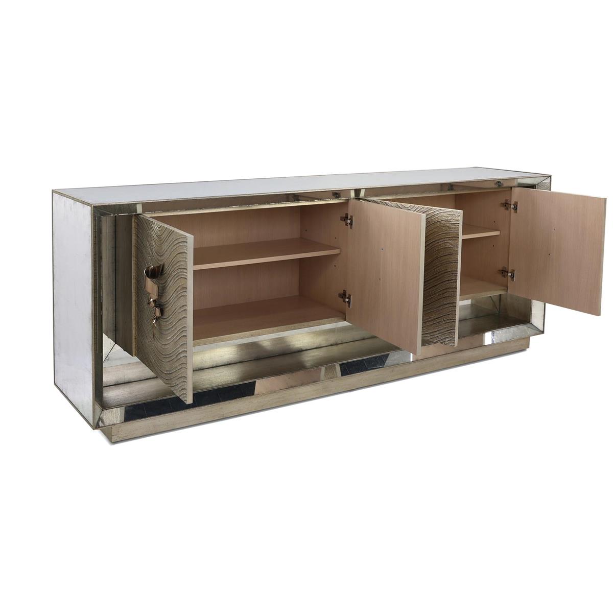 Moon Shadow Four-Door Lighted Sideboard – Art by John Richard | Sutter & Vale