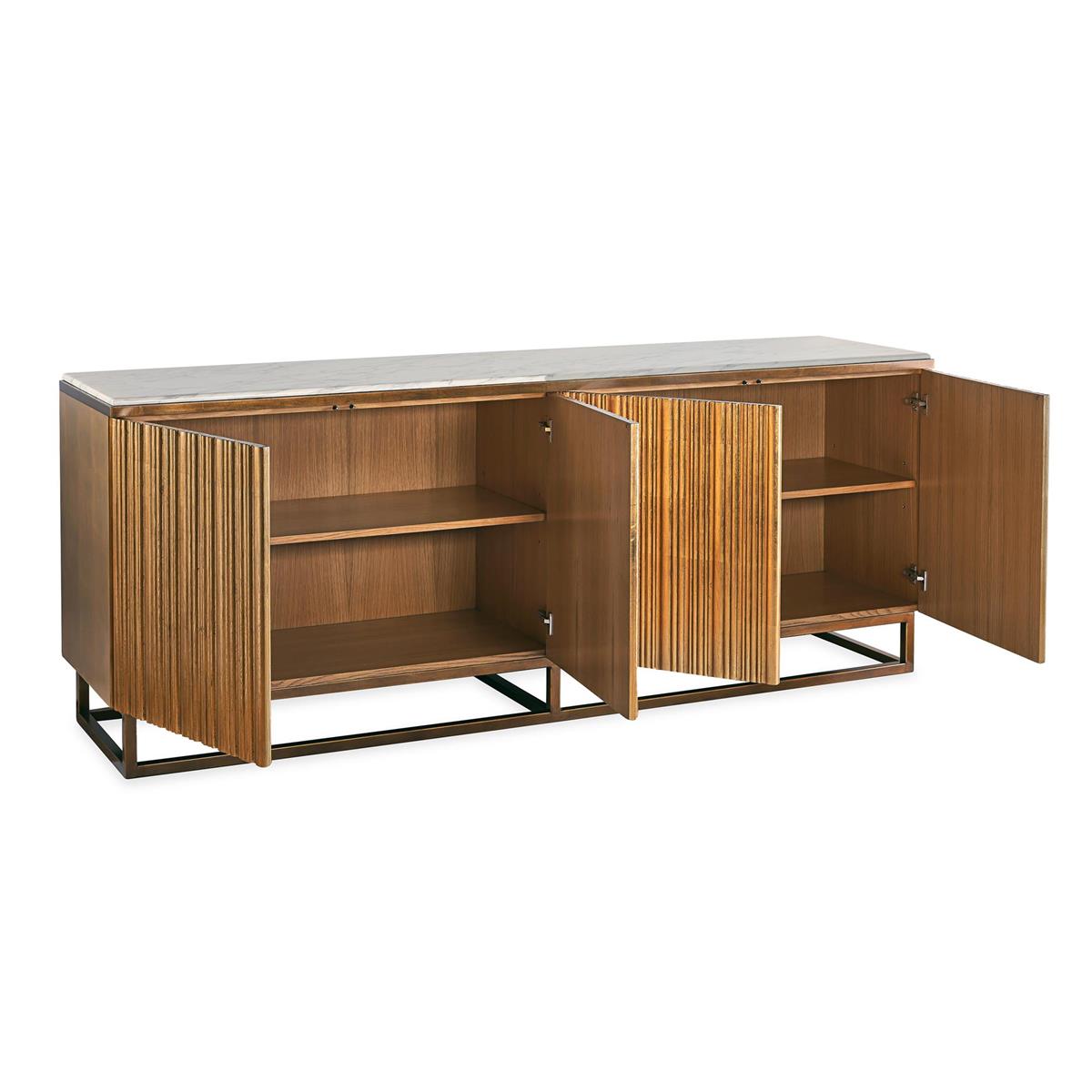 Destello Four-Door Credenza – Art by John Richard | Sutter & Vale