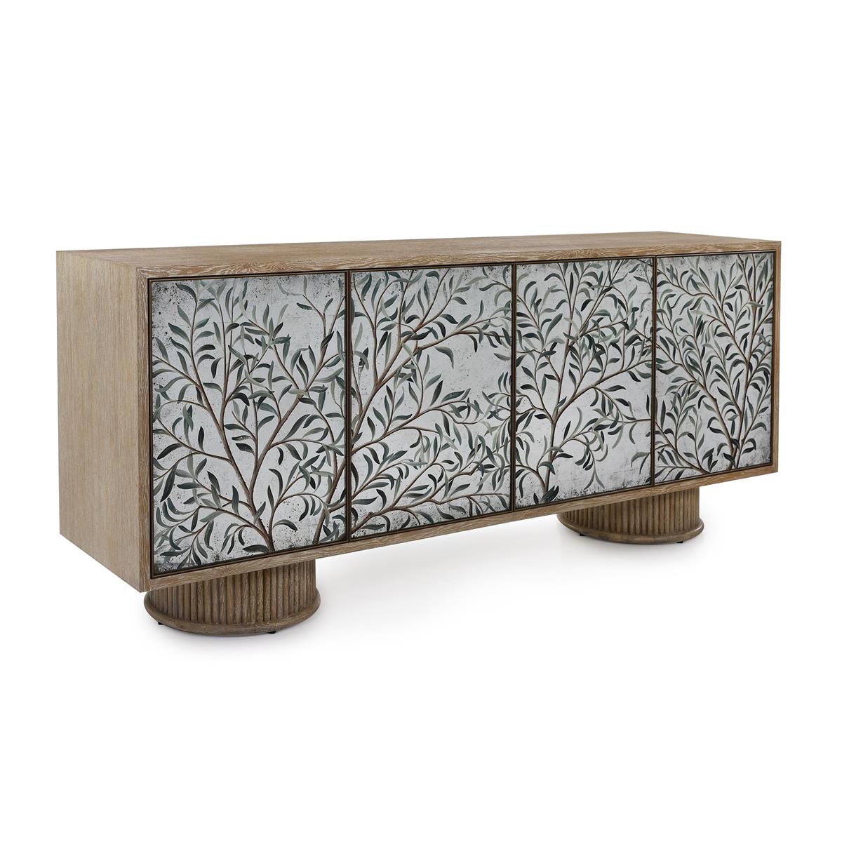 Olive Branch Four-Door Credenza – Art by John Richard | Sutter & Vale