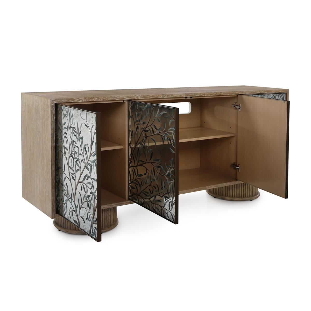 Olive Branch Four-Door Credenza – Art by John Richard | Sutter & Vale