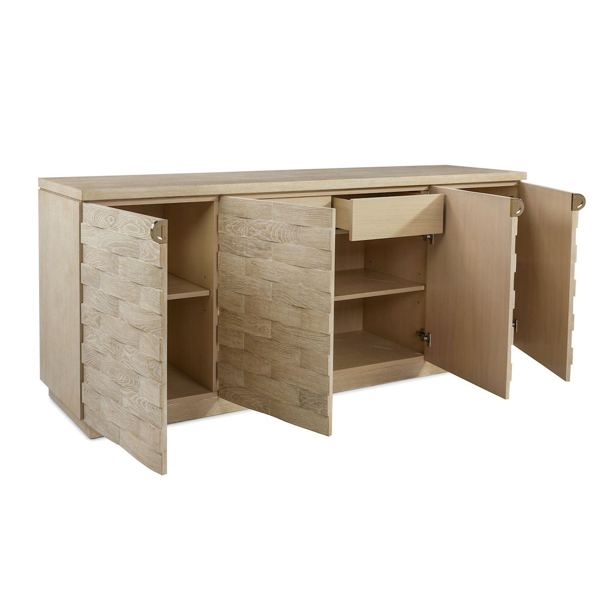 Verity Four-Door Credenza, Limed – Art by John Richard | Sutter & Vale