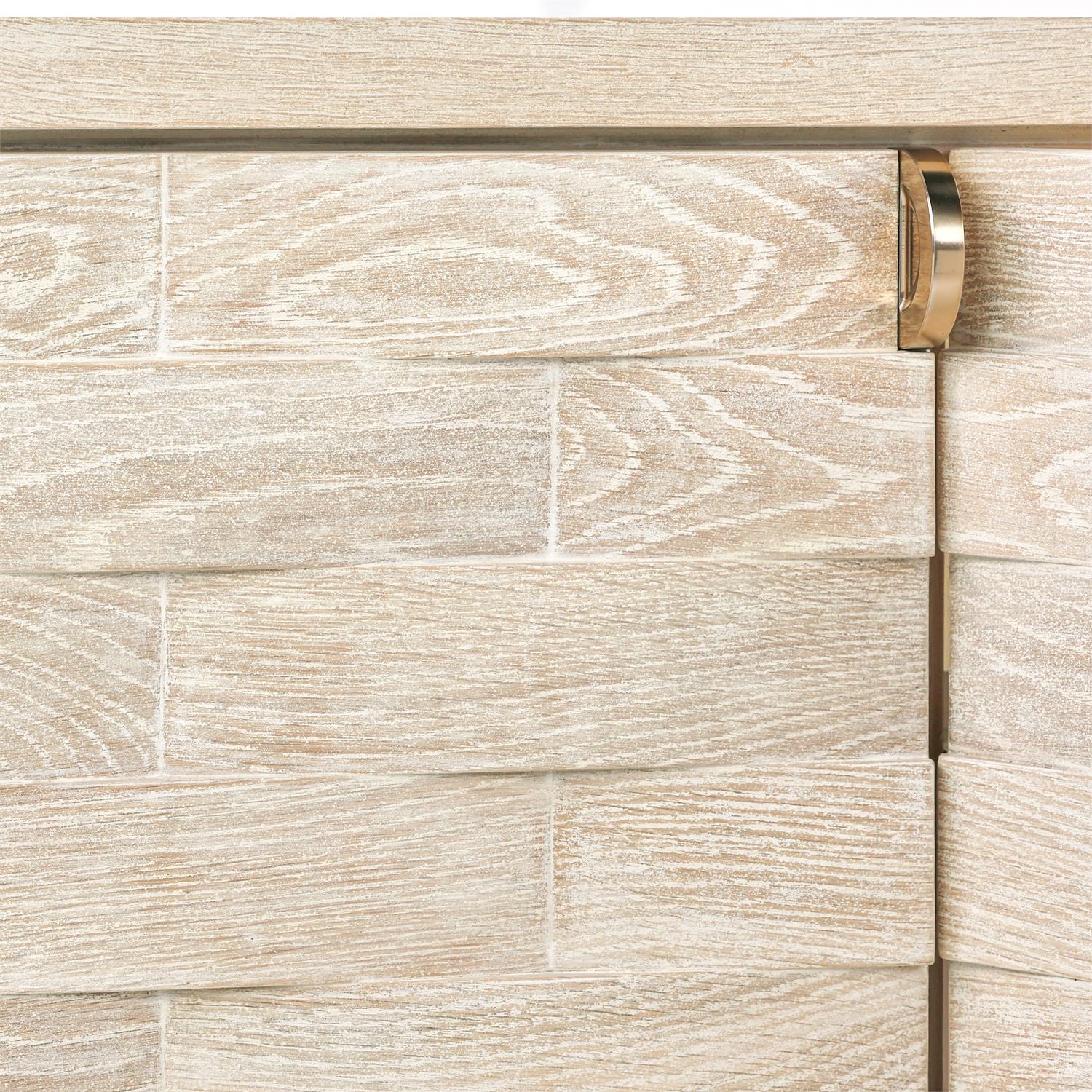 Verity Four-Door Credenza, Limed