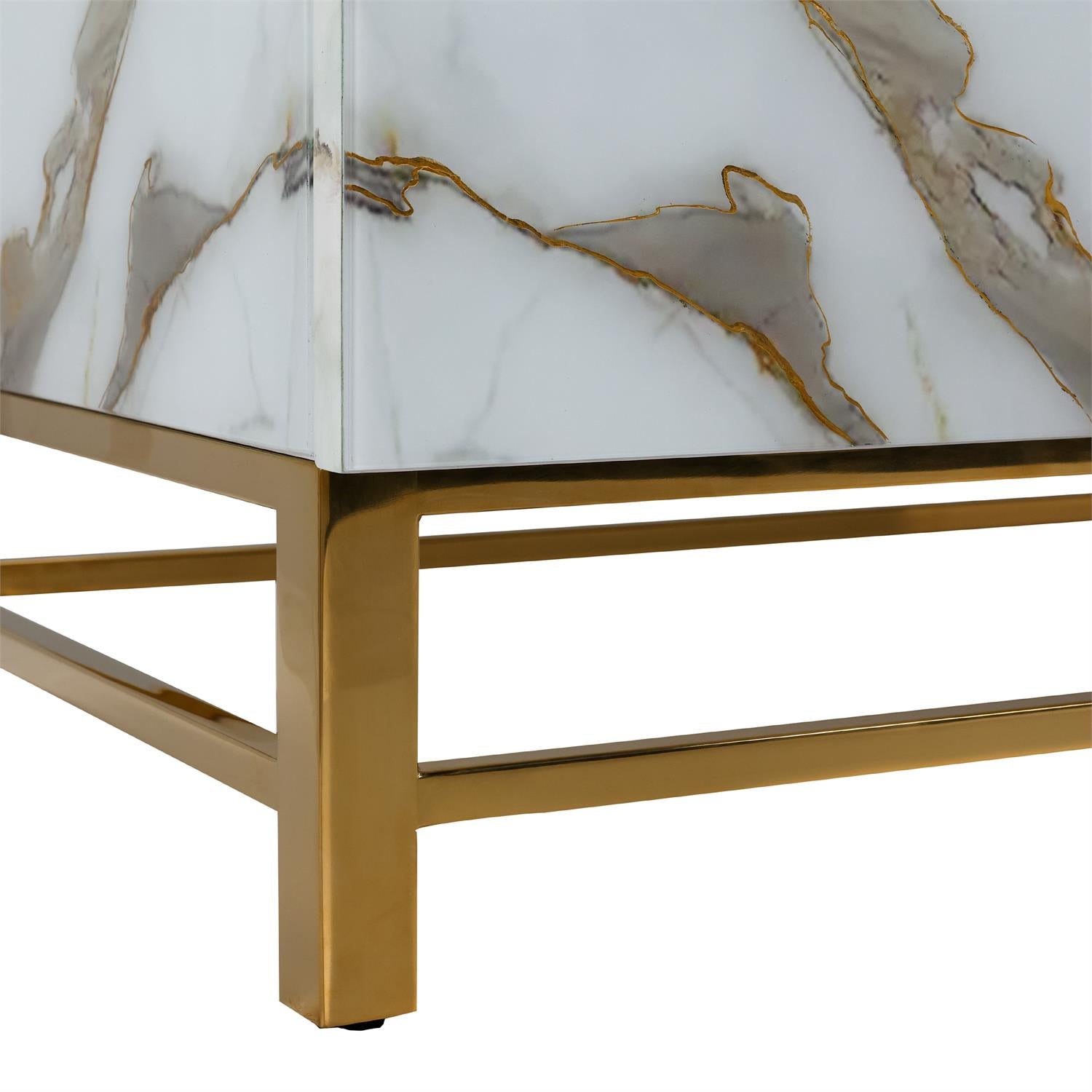 Marbled Four-Door Sideboard