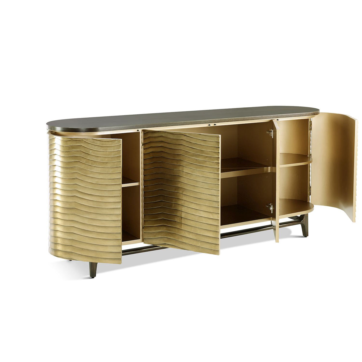 Radiant Waves Four-Door Sideboard – Art by John Richard | Sutter & Vale