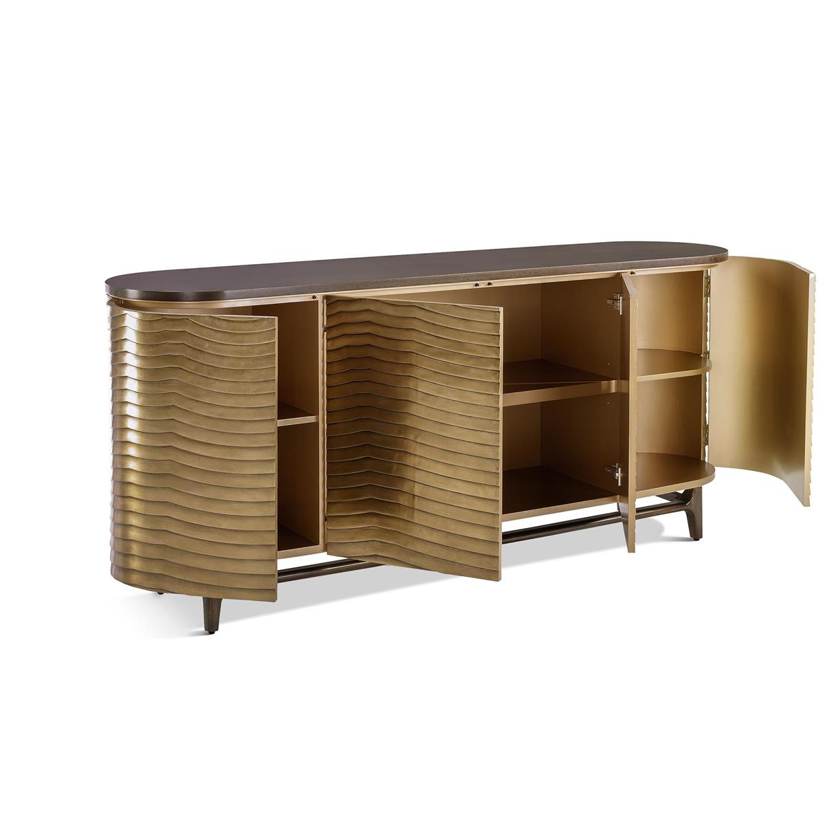 Radiant Waves Four-Door Sideboard – Art by John Richard | Sutter & Vale