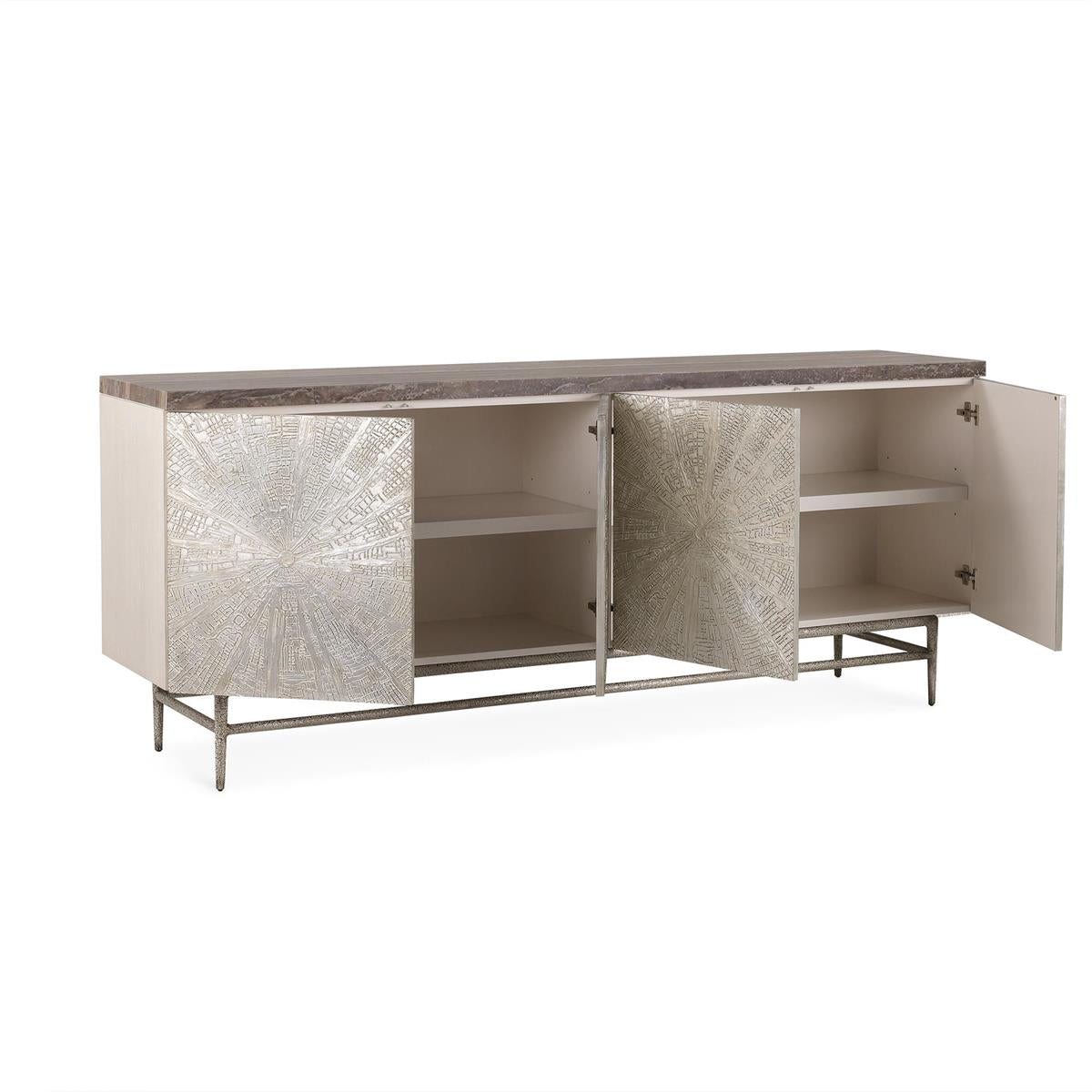 Conway Four-Door Sideboard – Art by John Richard | Sutter & Vale