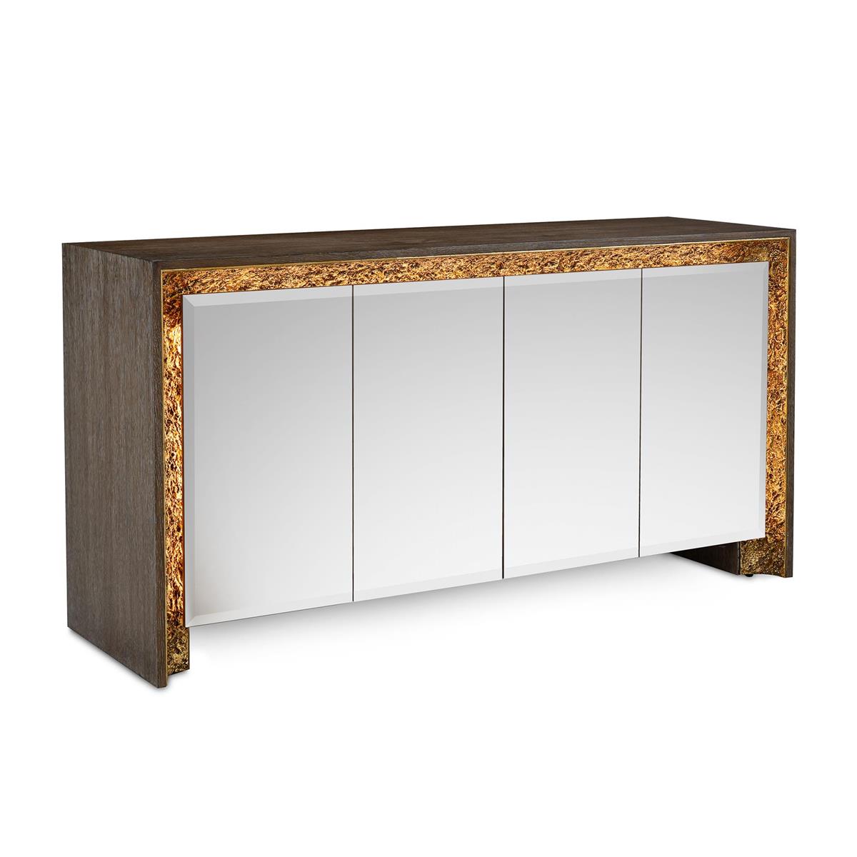 Coloma Four-Door Lighted Credenza – Art by John Richard | Sutter & Vale
