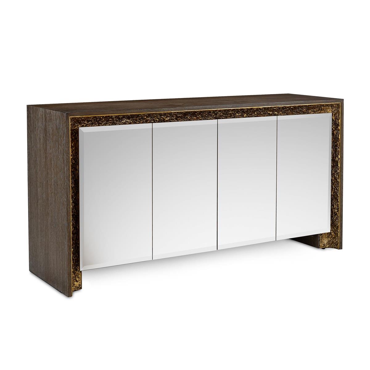 Coloma Four-Door Lighted Credenza – Art by John Richard | Sutter & Vale