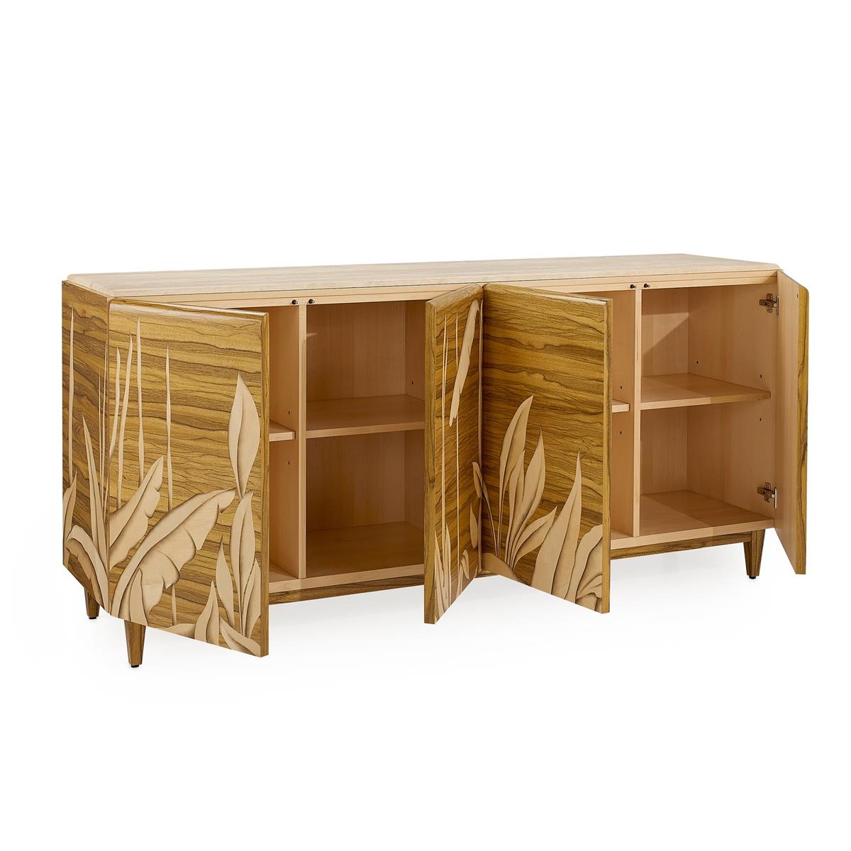 Meadow Four-Door Credenza – Art by John Richard | Sutter & Vale