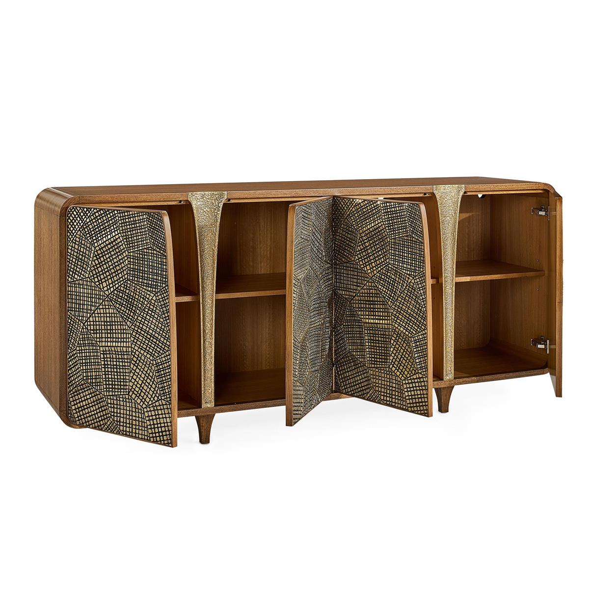 Pathfinder Four-Door Credenza – Art by John Richard | Sutter & Vale