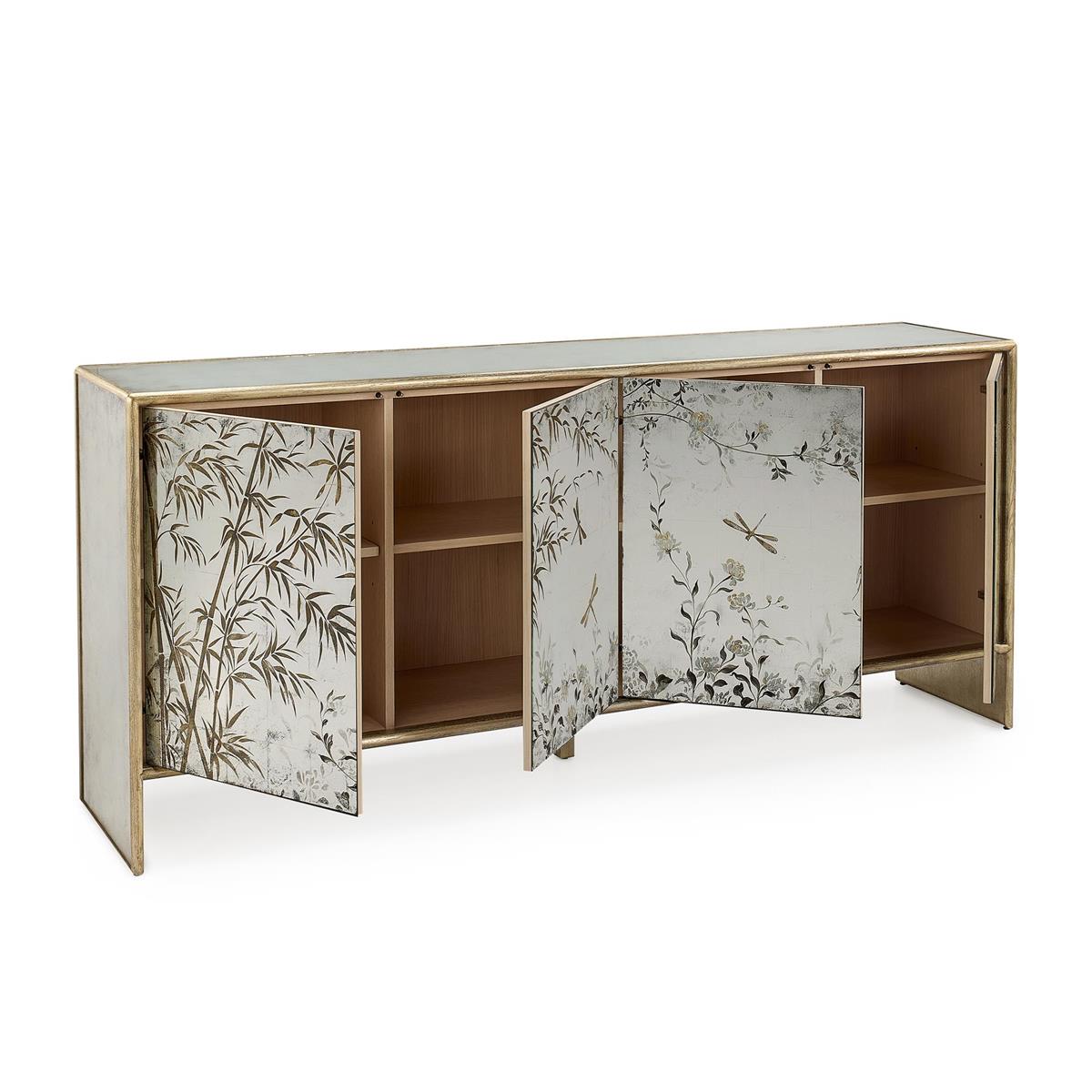 Tonbo Four-Door Credenza – Art by John Richard | Sutter & Vale