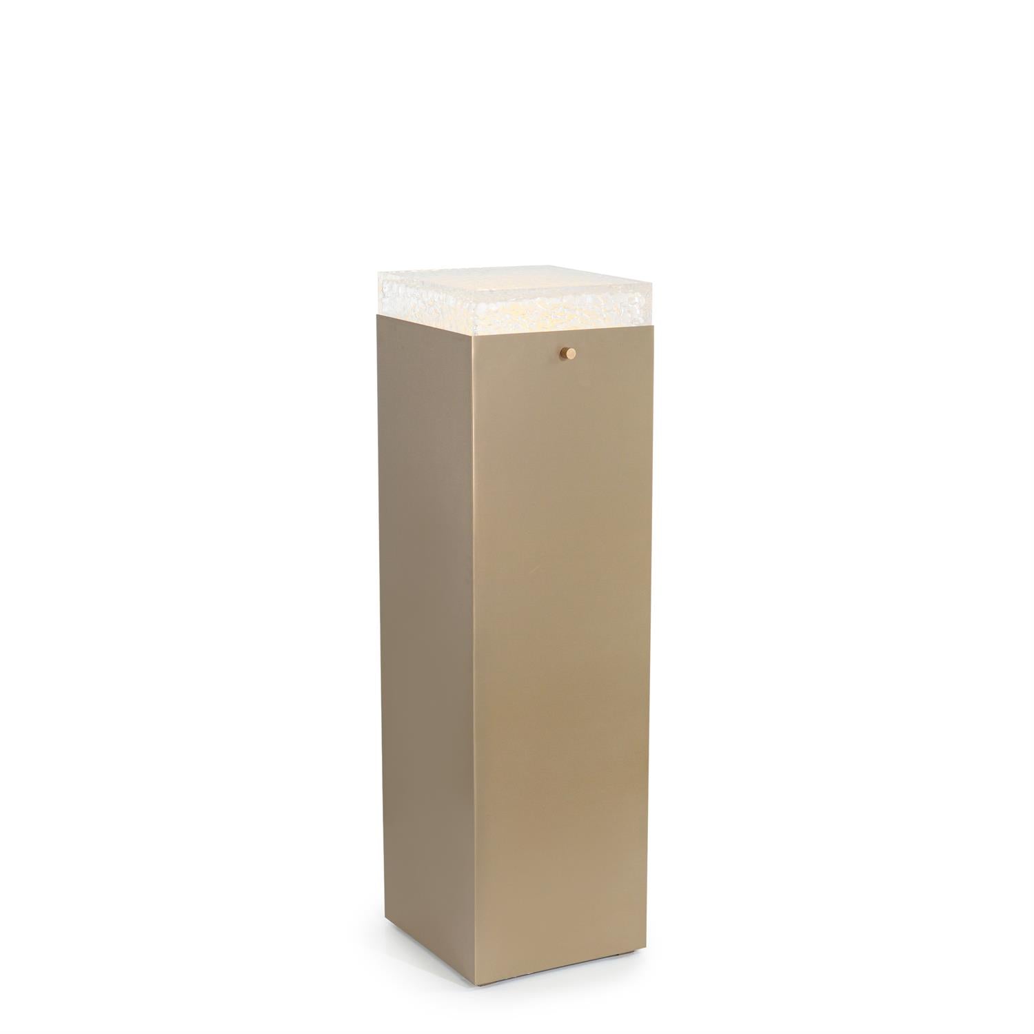 Edda Pedestal III, Antique Brass