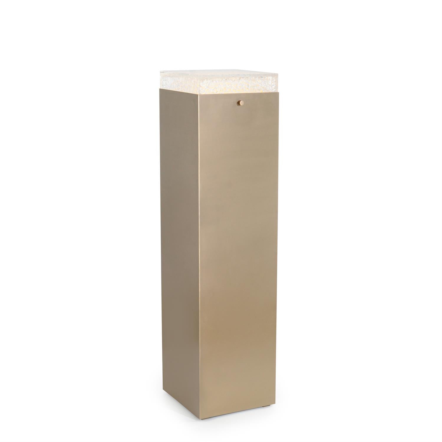 Edda Pedestal II, Antique Brass