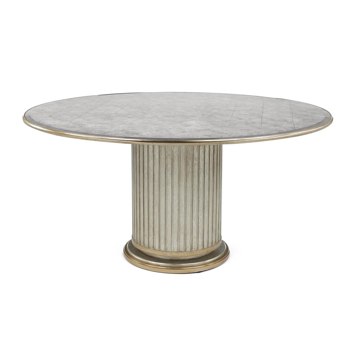 Dorian Dining Table, Glass Top by John Richard | Sutter & Vale