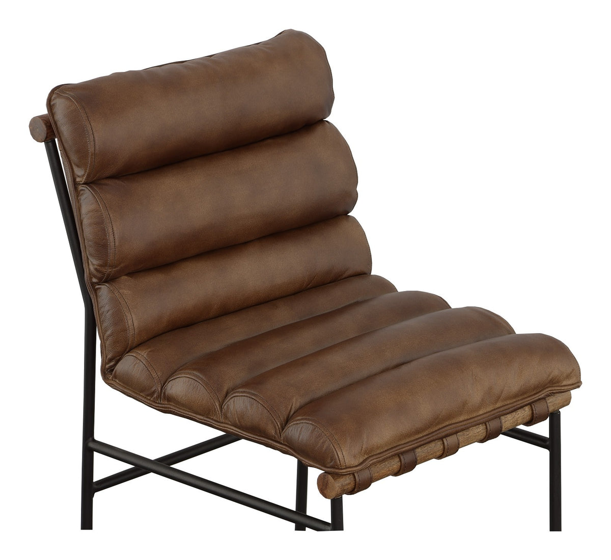 Luca Bar Stool in Brown Leather (F002-07-N) - Fairfield Chair