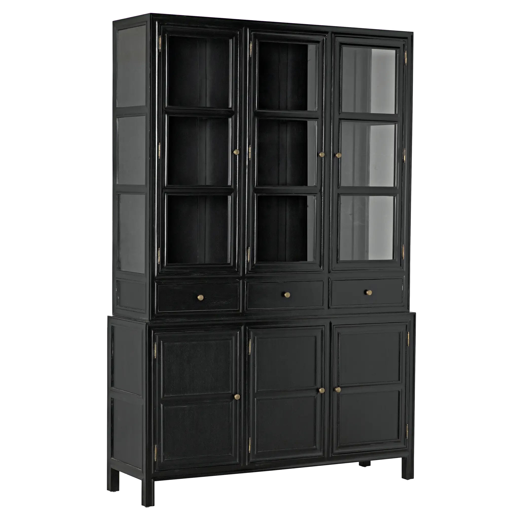 Colonial Hutch, Hand Rubbed Black in Hand Rubbed Black — Noir Furniture
