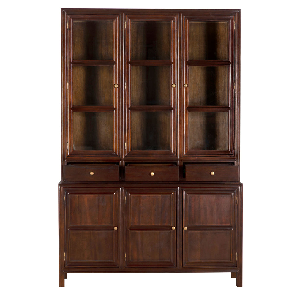 Colonial Hutch, Hand Rubbed Brown in Hand Rubbed Brown — Noir Furniture
