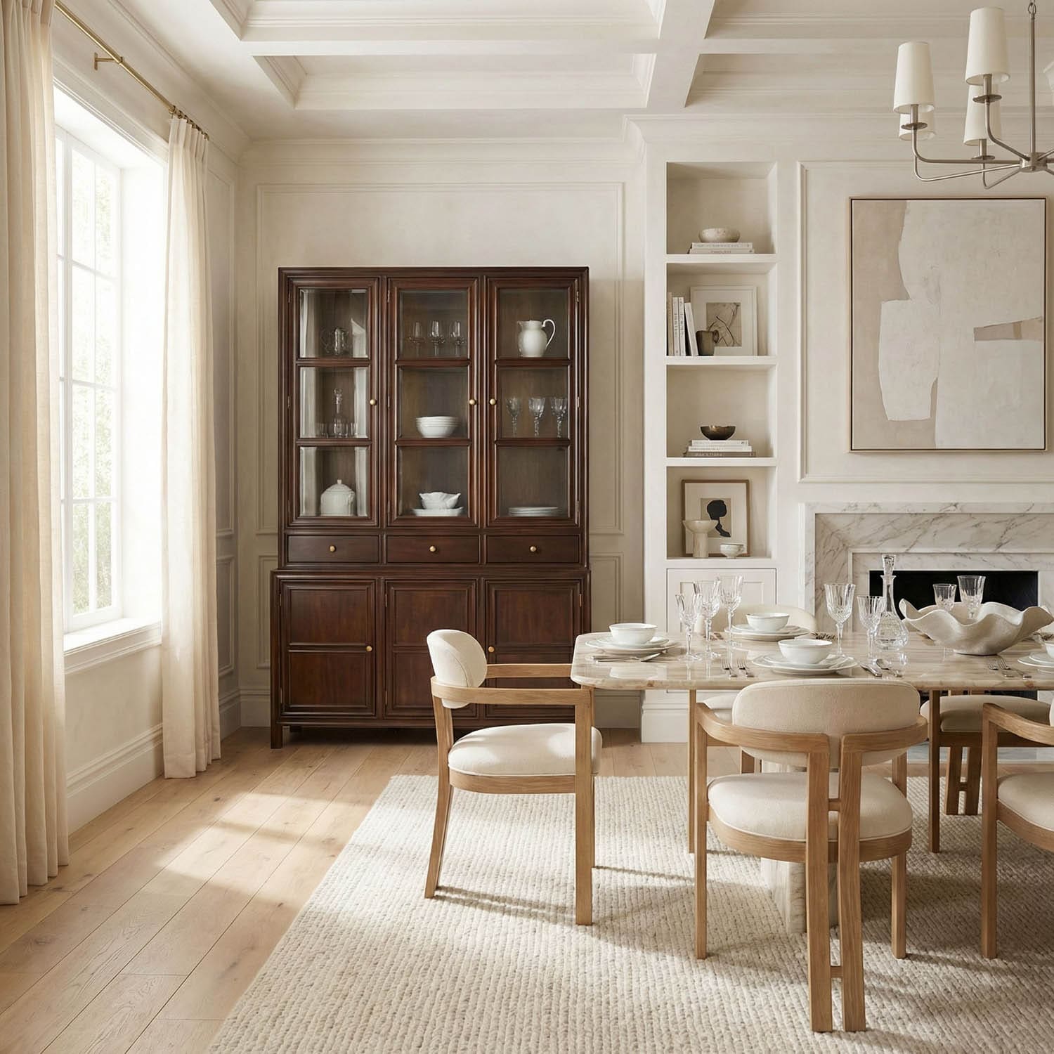 Colonial Hutch, Hand Rubbed Brown