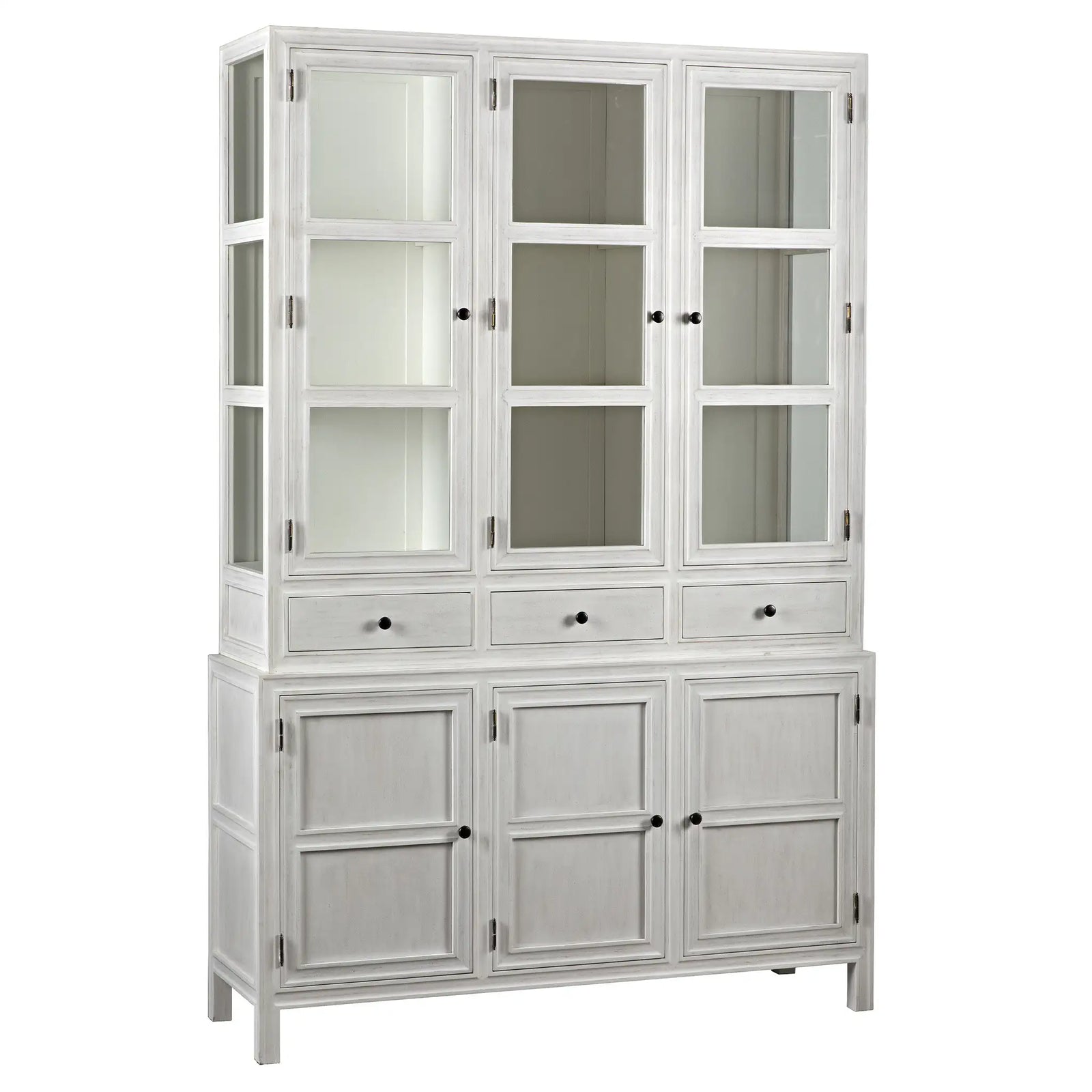 Colonial Hutch, White Wash by Noir Furniture | Sutter & Vale