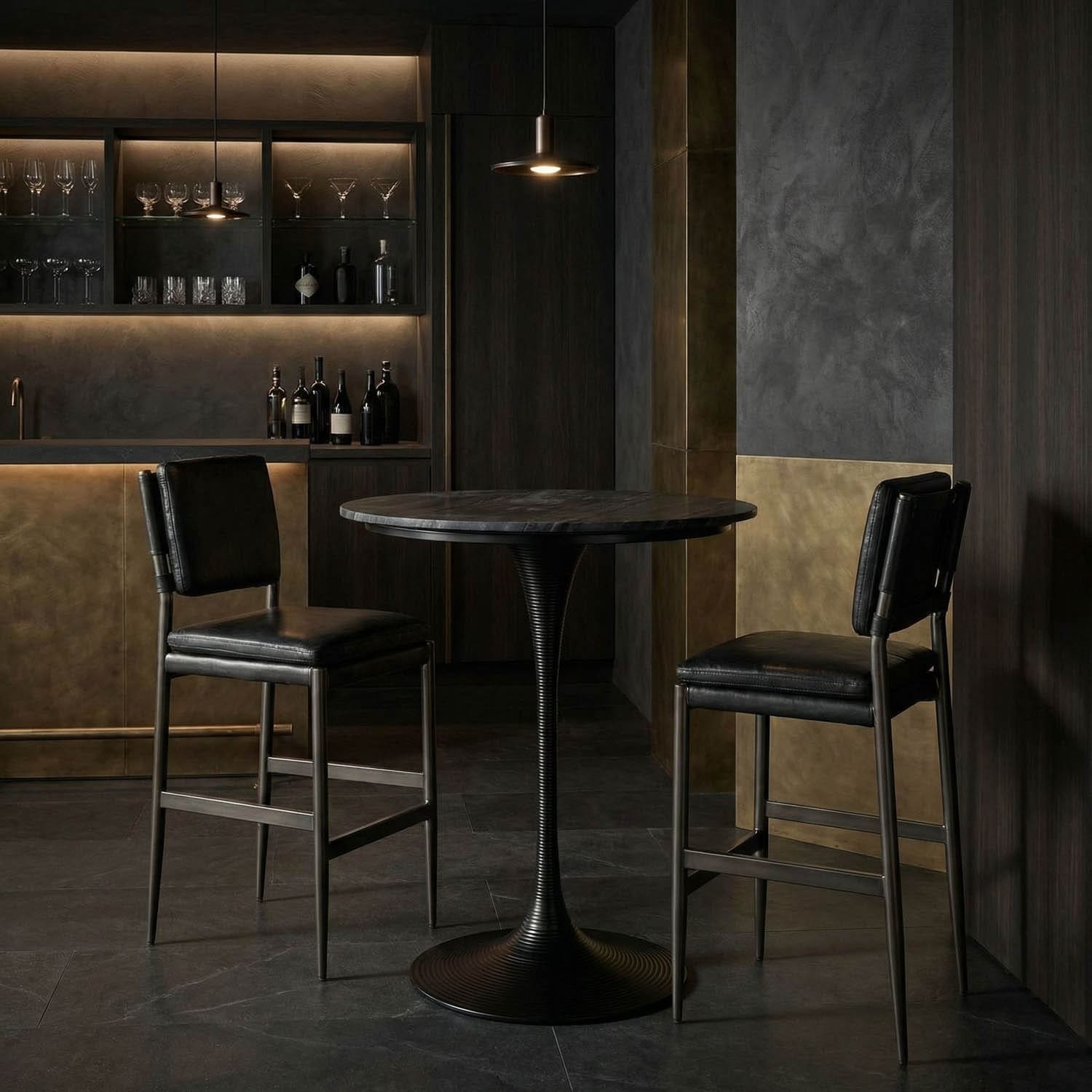 Joni Bar Table, Matte Black