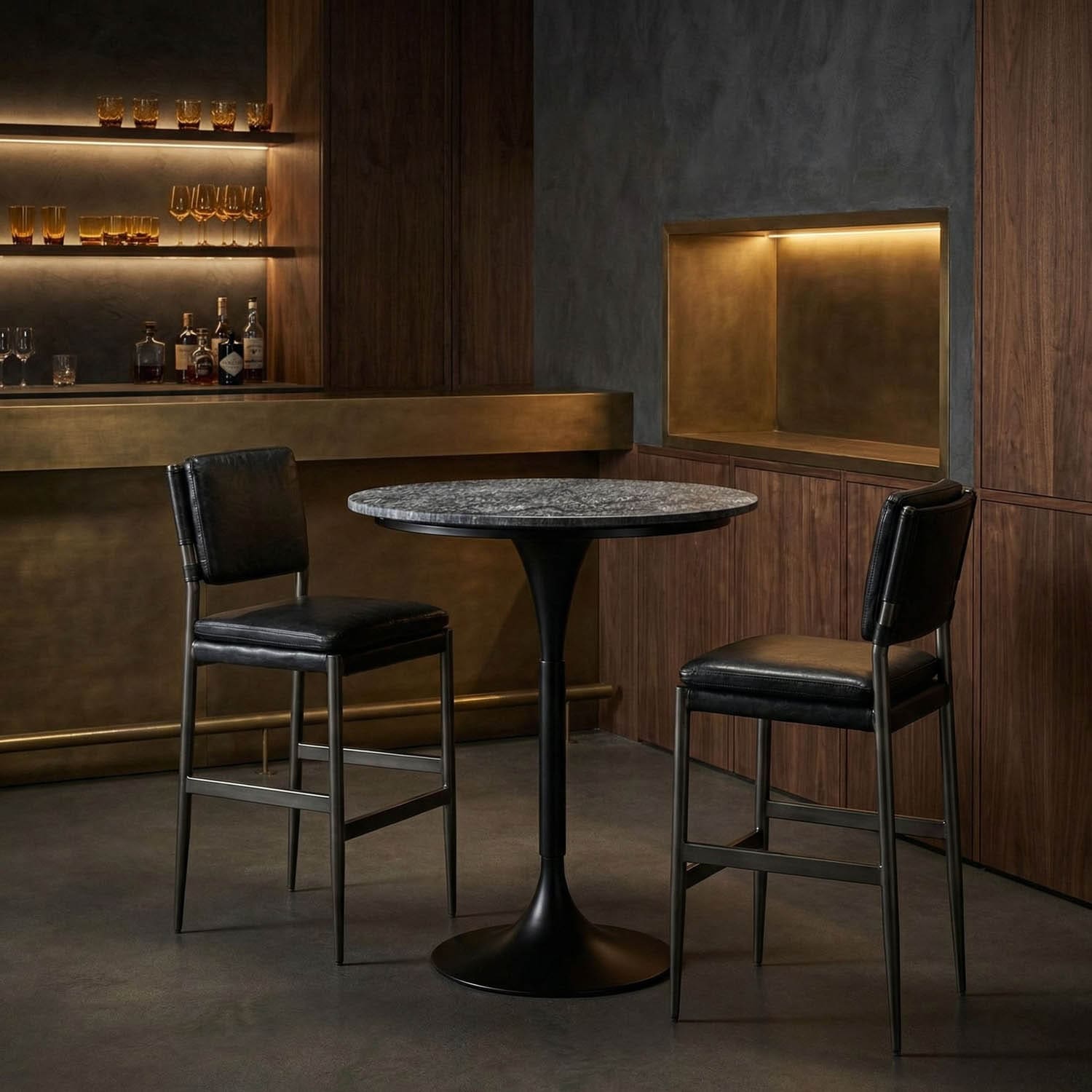 Jman Bar Table, Matte Black