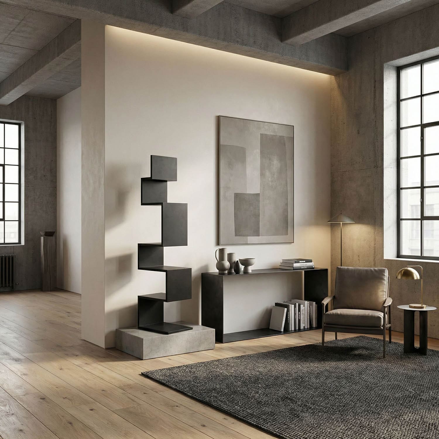 Laszlo Bookcase, Black Iron