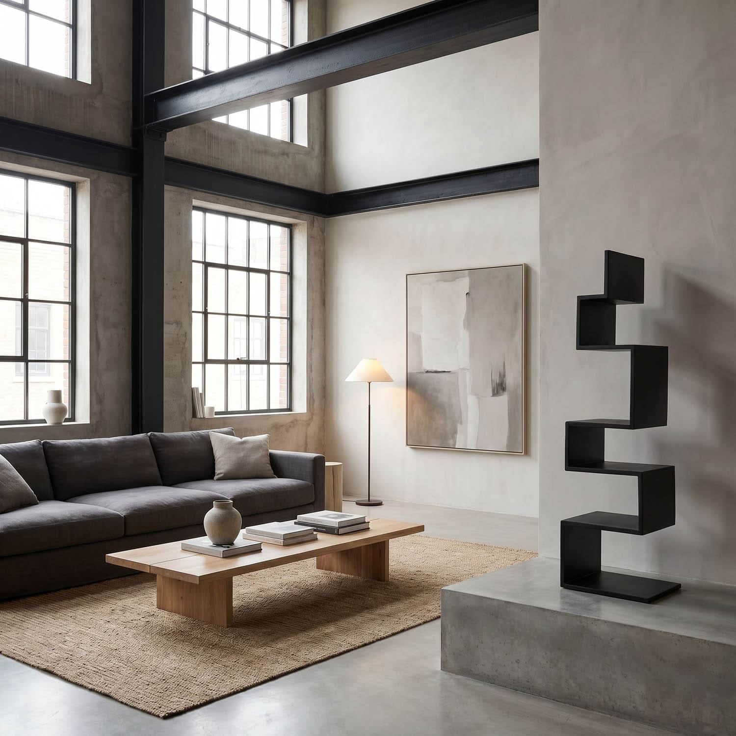 Laszlo Bookcase, Black Iron